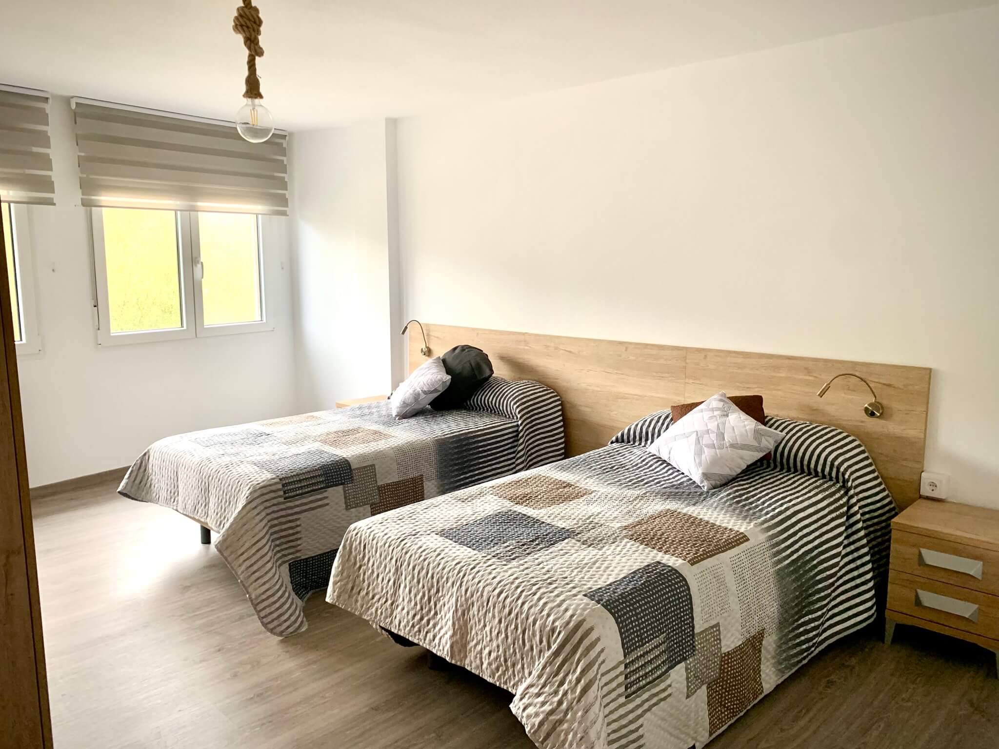 Room A with large single bed